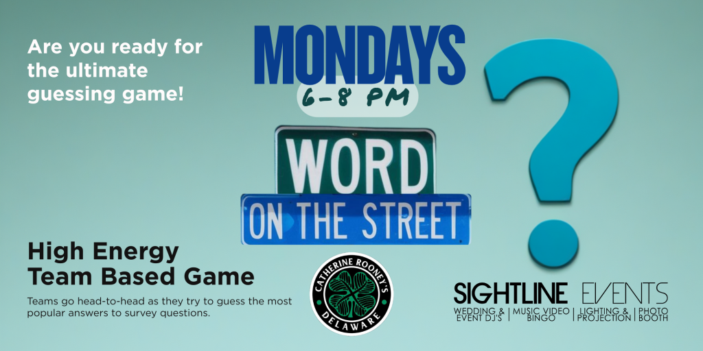 Monday Word on the Street - Catherine Rooney's @ Catherine Rooney's