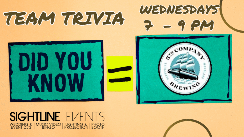 Wednesday 5th Company Brewing Trivia @ 5th Company Brewing | Newark | Delaware | United States